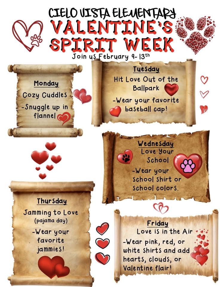 valentine’s spirit week 