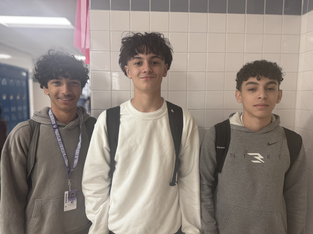 Franklin students smile for a photo