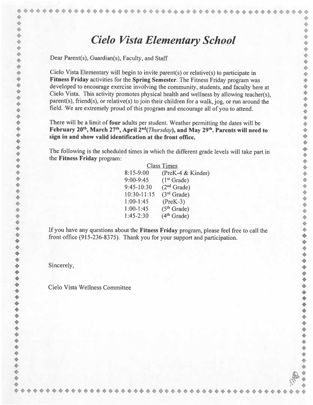 Spring Fitness Friday 2026