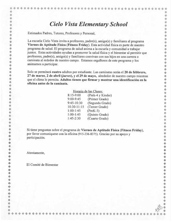 Spring Fitness Friday 2026 Spanish