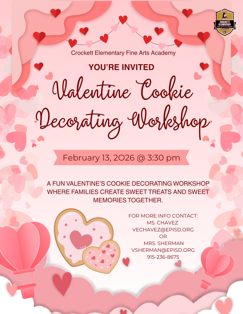 valentine cookie flyer