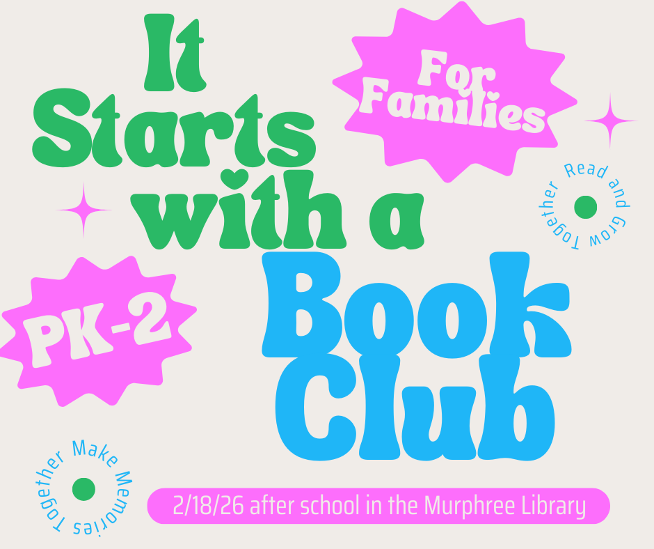 Book club 2/18/26 in the Murphree Library