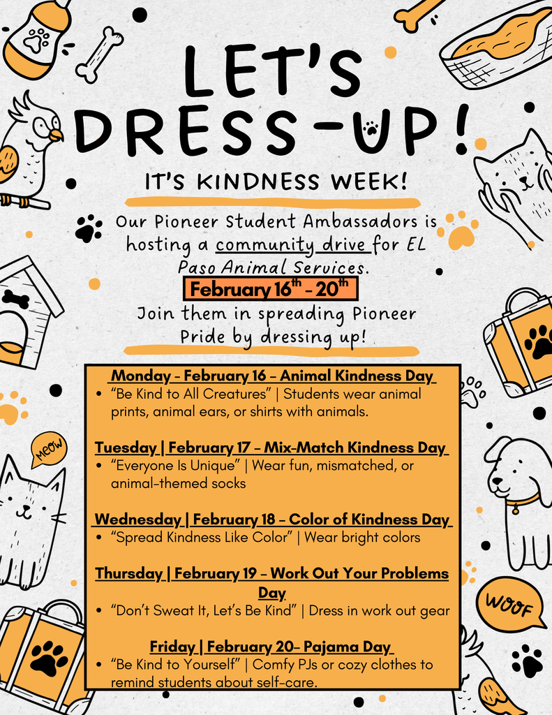 Flyer for Dress up days