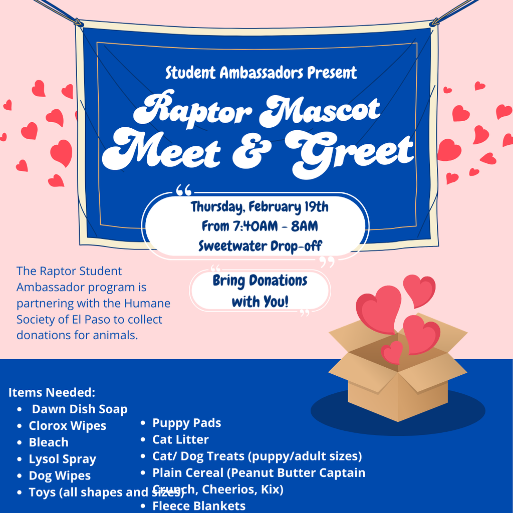 Raptor Mascot Meet and Greet