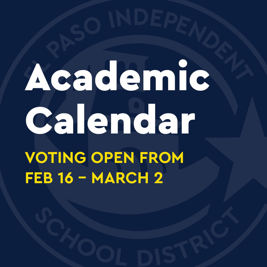 Graphic that says Academic Calendar voting open from Feb. 16-March 2