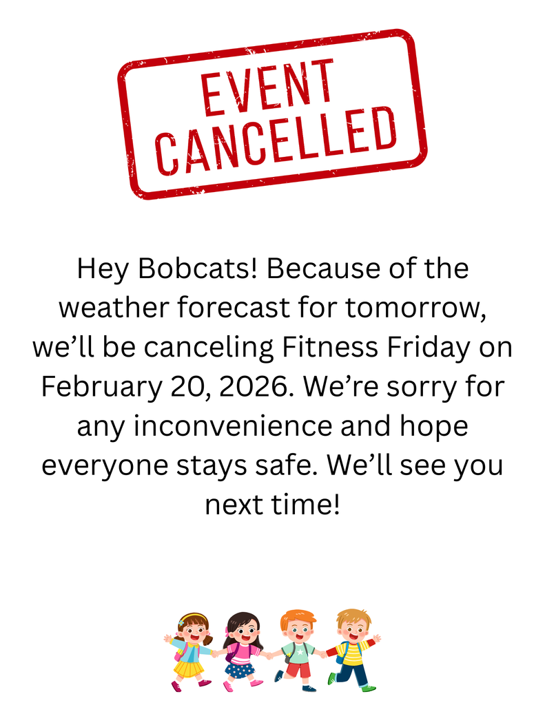 Fitness Friday Cancelled