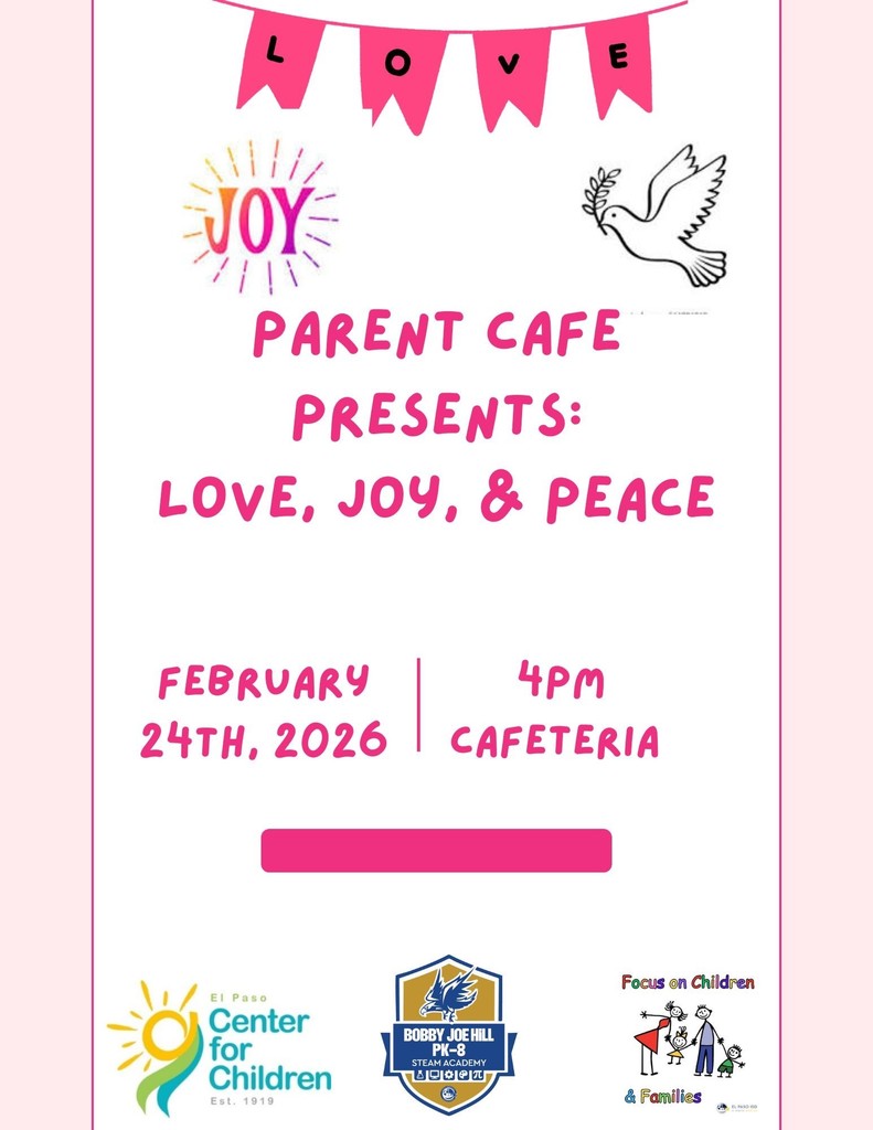 Parent Cafe Feb 24th 4pm in cafeteria