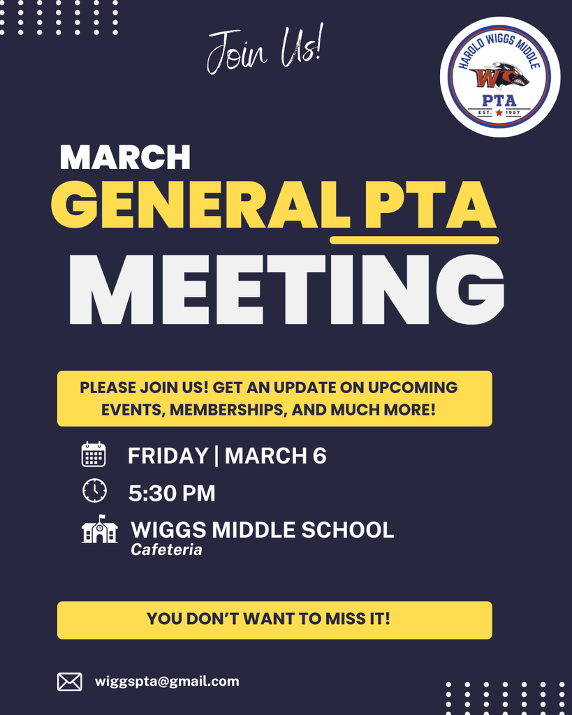 General PTA Meeting (ENGLISH)