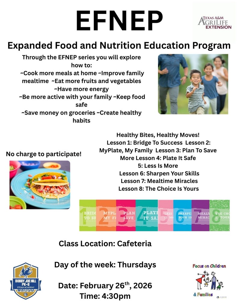 Parent Nutrition Class Feb. 26th 4:30pm-6pm 