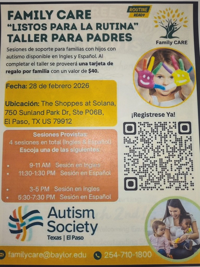 Family Care lisos para la retina taller para padres 28 de febrero 