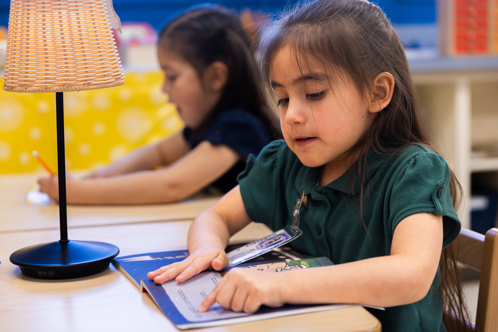 Dr. Green Montessori student working