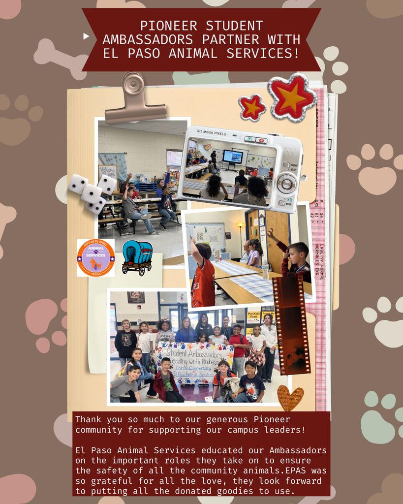 Pioneer Ambassadors and El Paso Animal Services thanks YOU for your generosity!