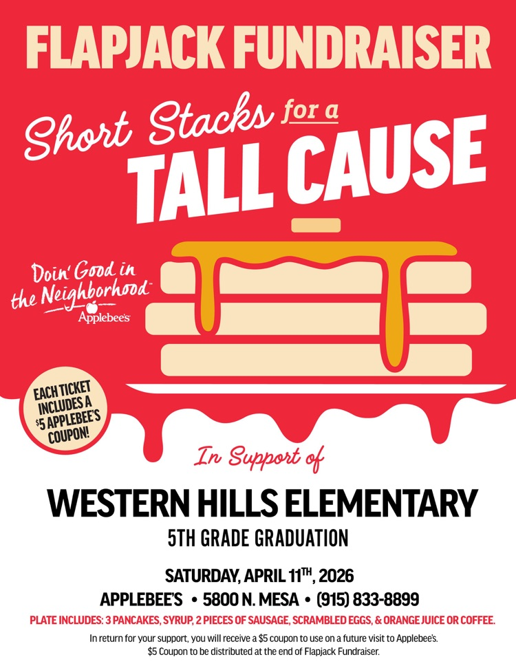 Applebees fundraiser 