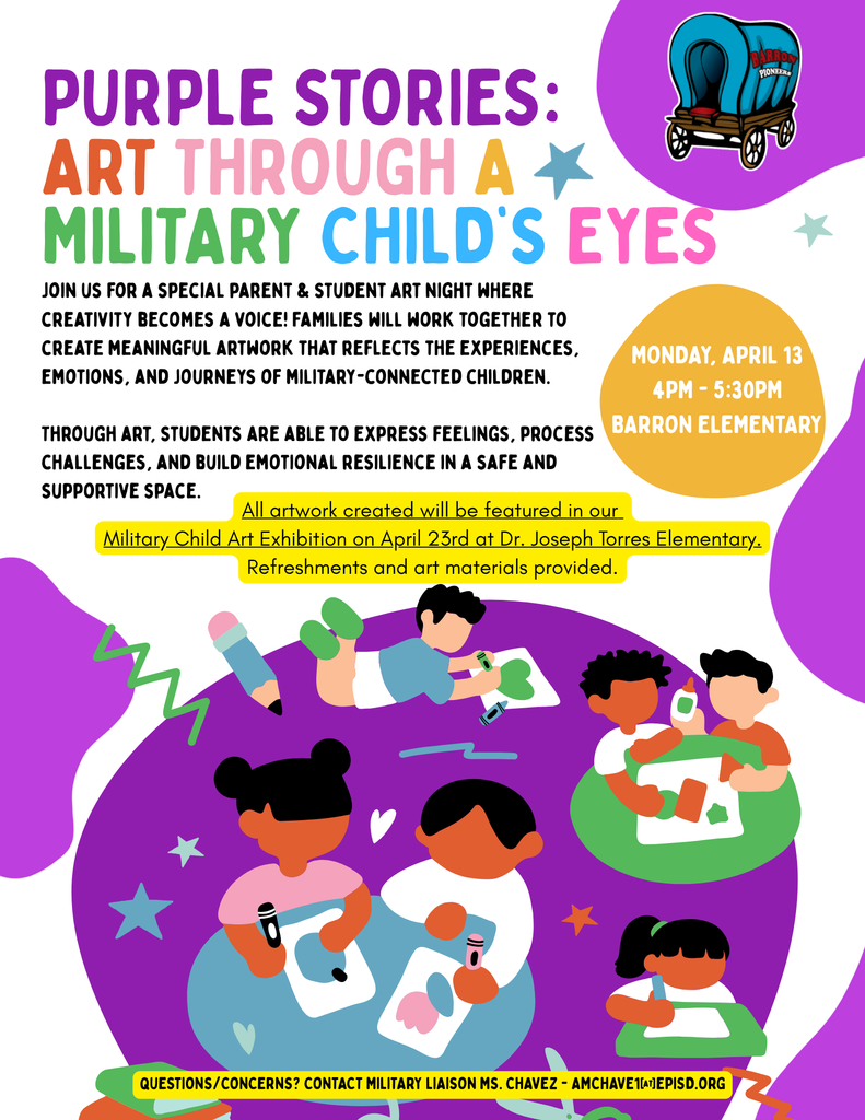 Purple Stories: Art through a military child's eyes