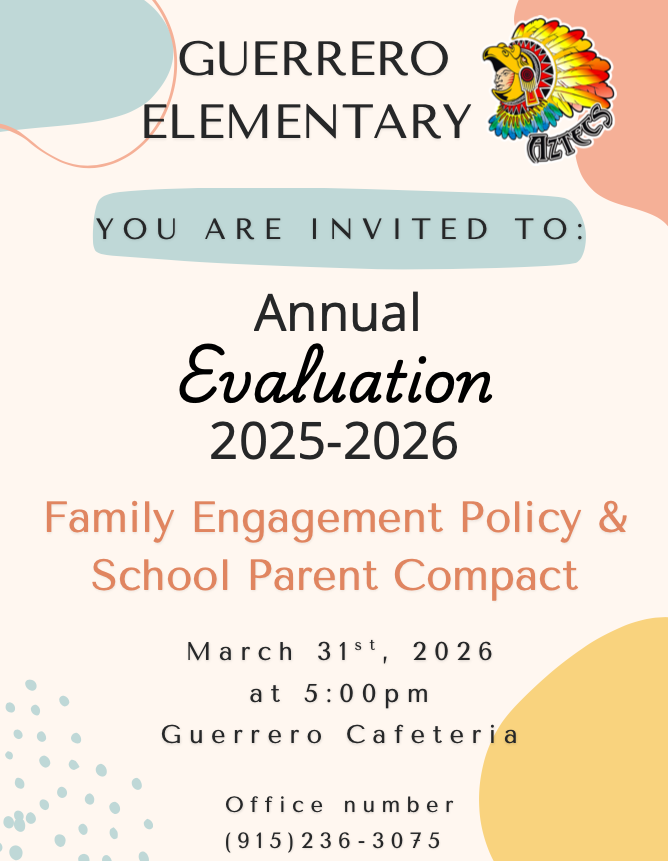 Annual Evaluation 2025-2026 PM flyer