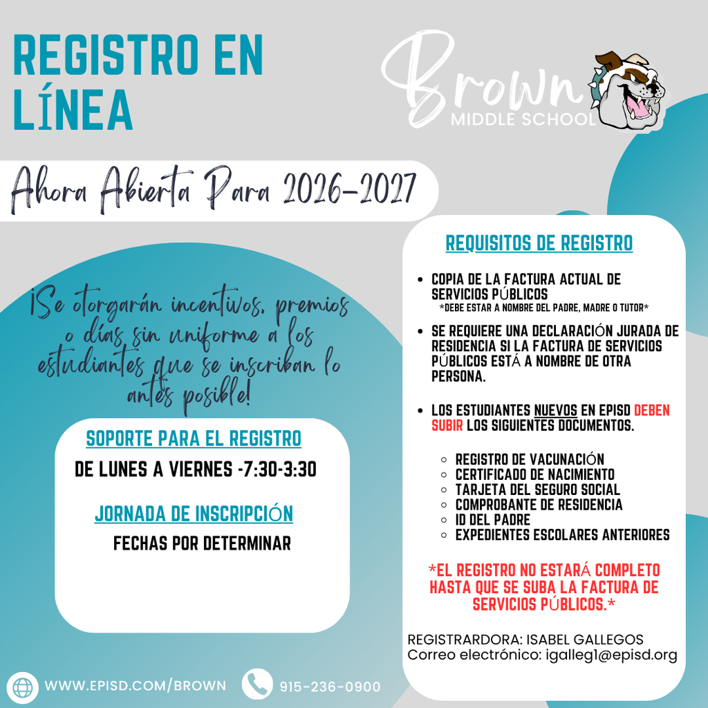 Registro en linea para ano 2026-2027