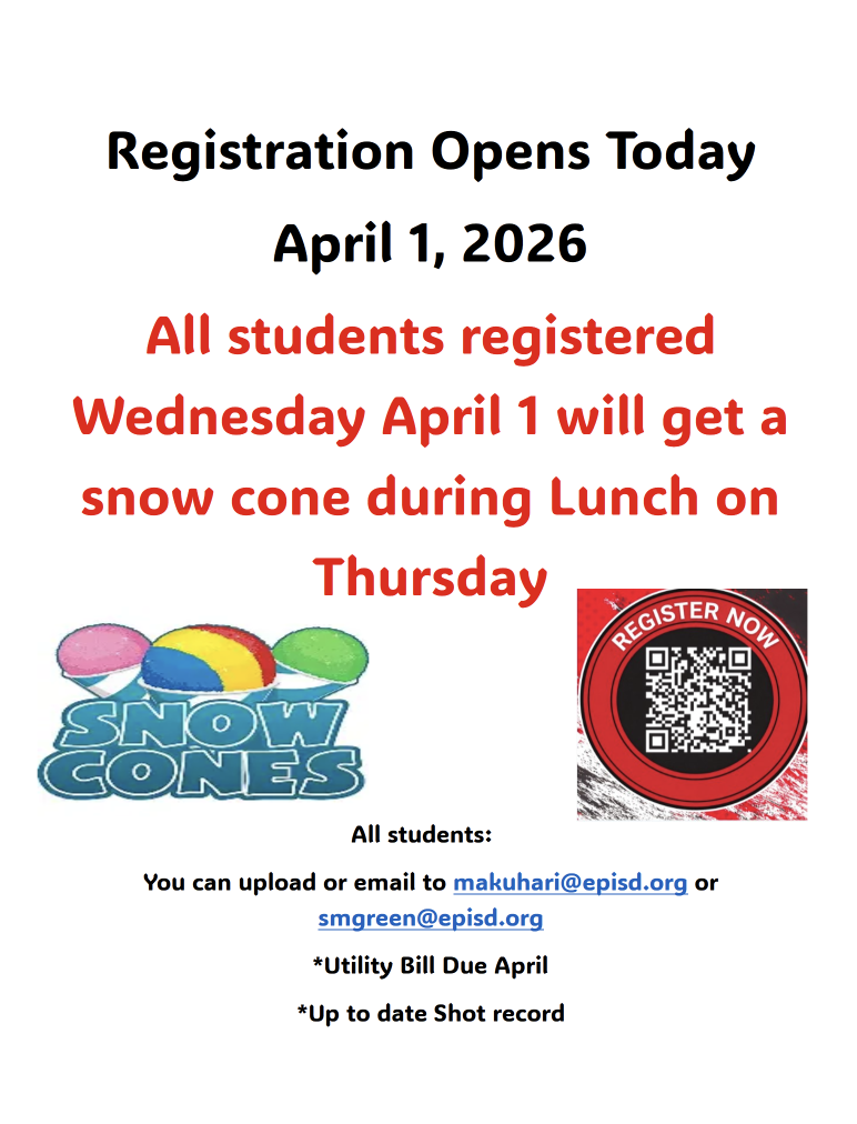 Registration is open today!