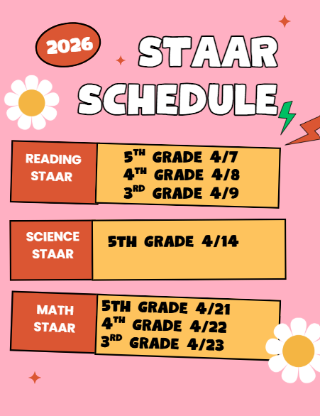 Cielo Vista STAAR schedule