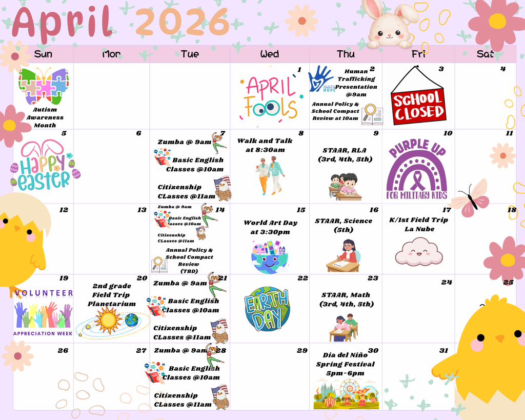 april calendar