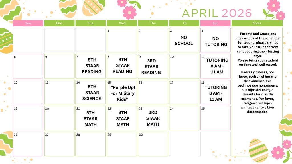 april calendar