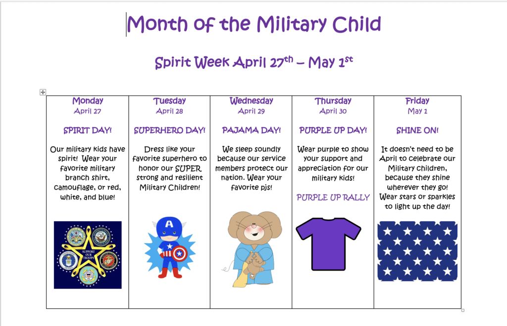 April 2026 Dress Up Week