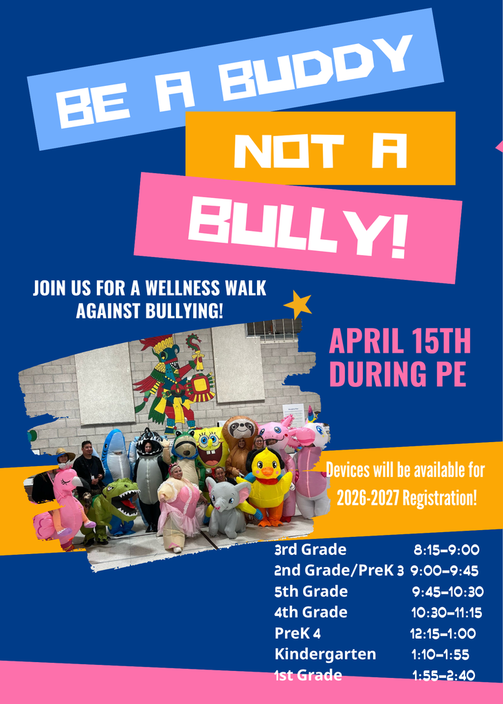 Be a Buddy not a Bully flyer