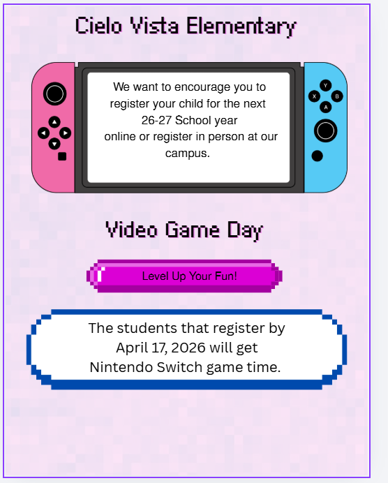 Registration 26-27 School Year