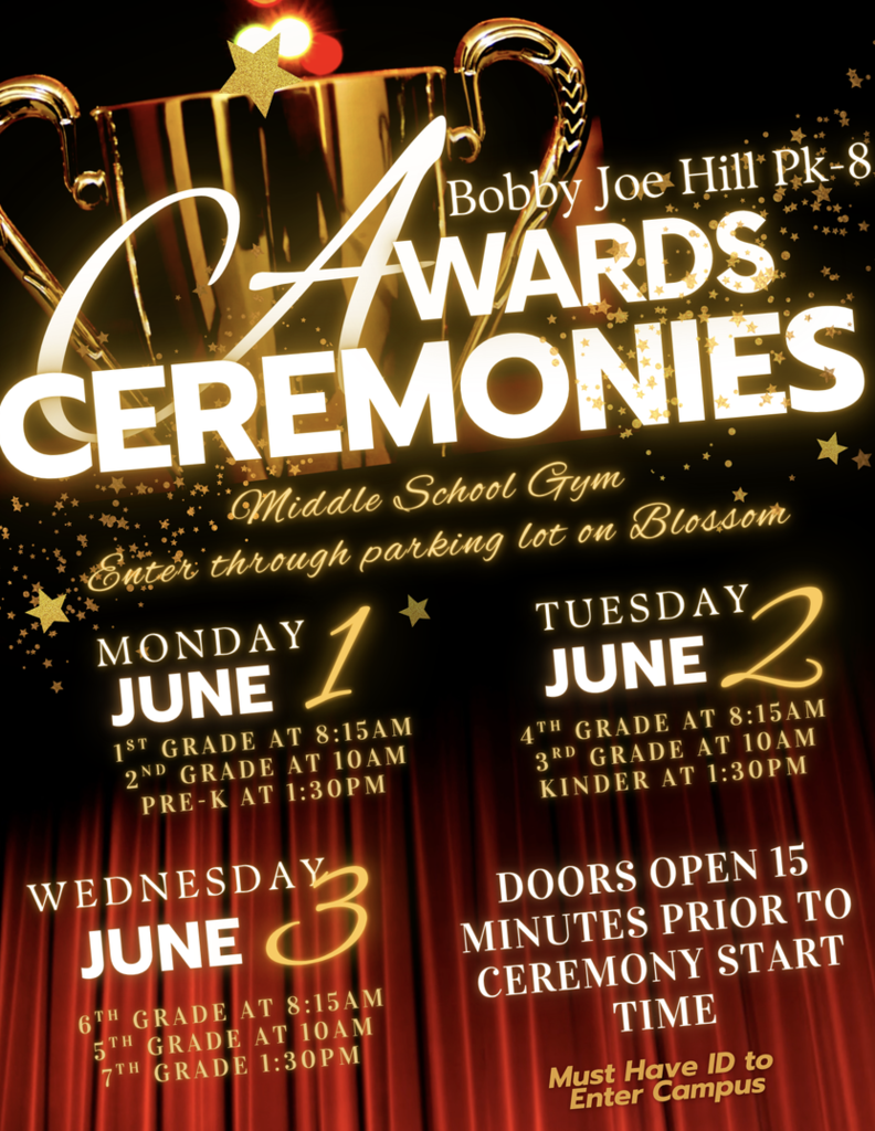 award assembly times