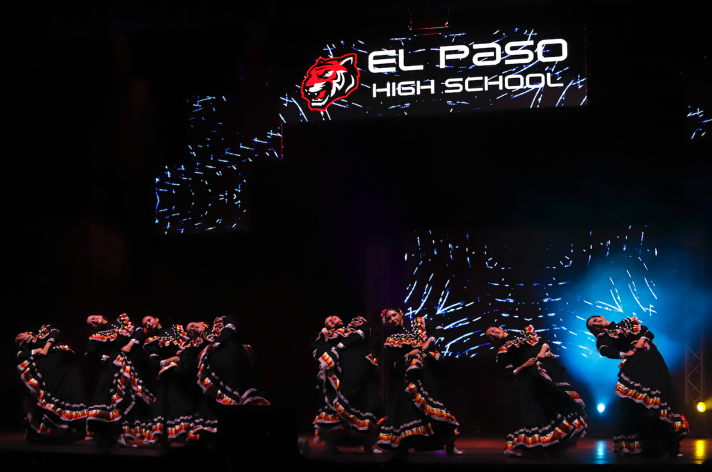 Photo of El Paso High School dance team performing