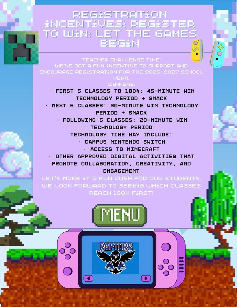 Registration 2026-2027 Challenge