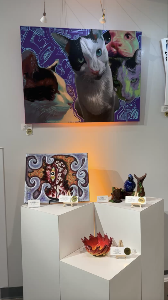 Photo of artwork in El Paso ISD Art Gallery