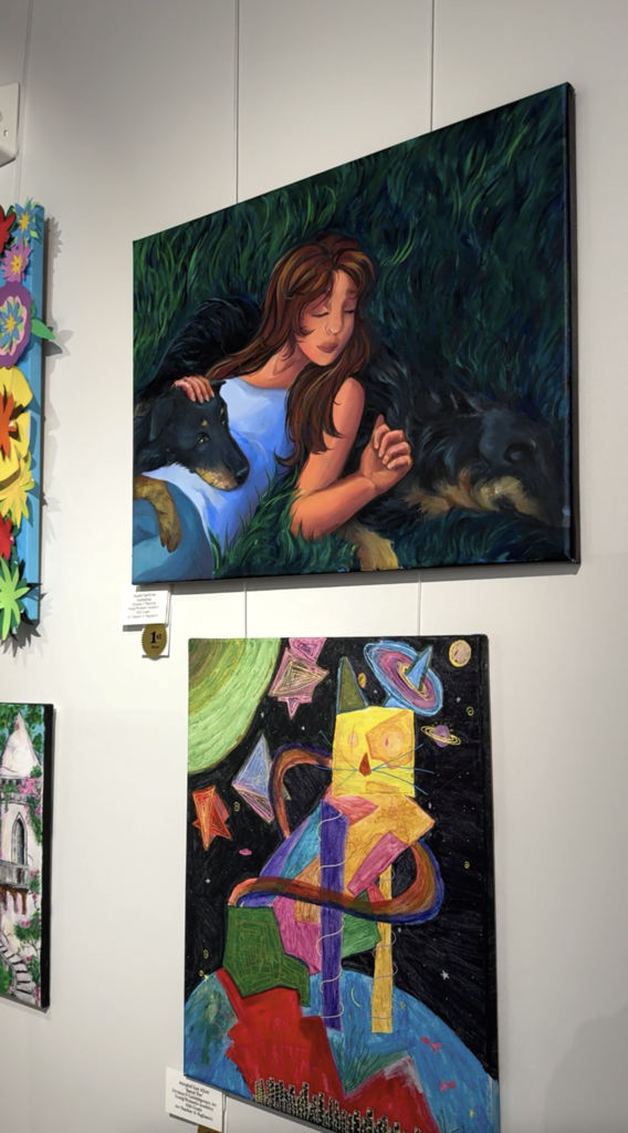 Photo of artwork in El Paso ISD Art Gallery