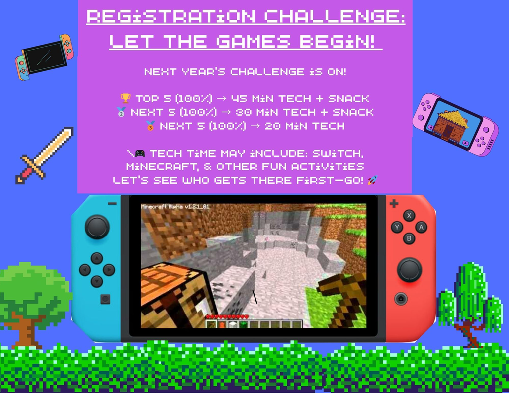 Registration 2026-2027 Challenge