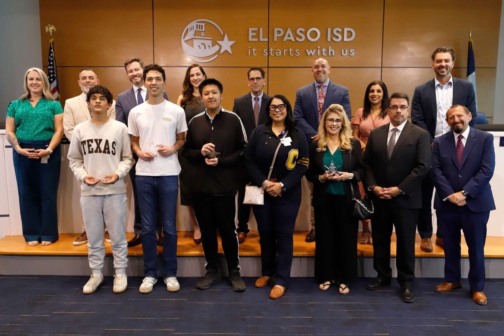 The El Paso ISD Board of Trustees and Superintendent Dr. Brian Lusk were excited to recognize outstanding Academic Decathlon students from Coronado and Burges High Schools. 🌟 The Texas Academic Decathlon is a rigorous statewide competition that challenges high school students across multiple disciplines, and our students rose to the top with first-place finishes. Congratulations on this exceptional achievement! 👏