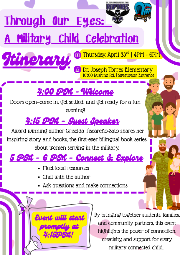 Itinerary- Through Our Eyes: A Military Child Celebration