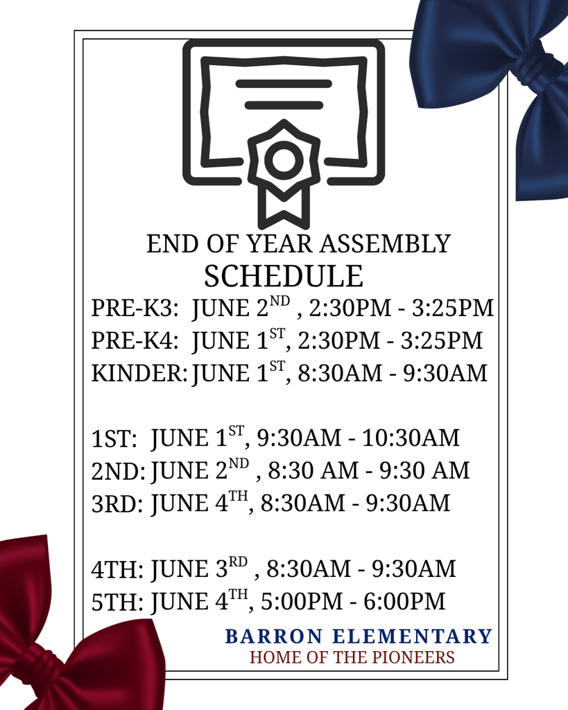Assembly Schedule