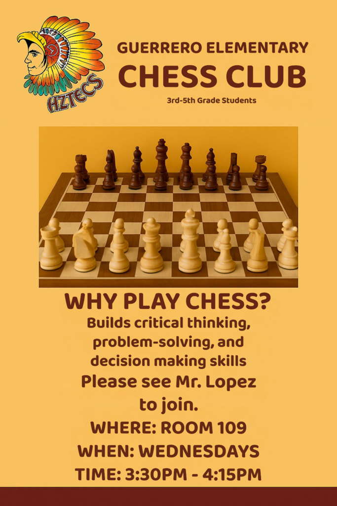 Guerrero Chess Club flyer 