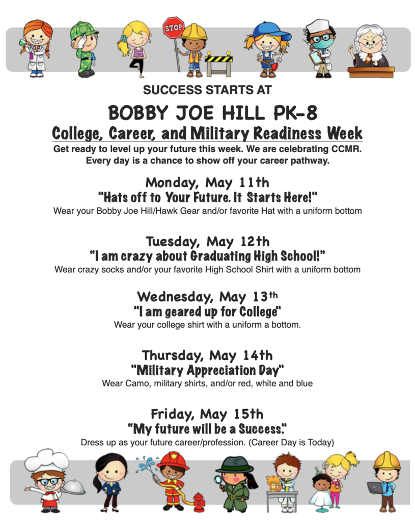 CCMR College day dress up days