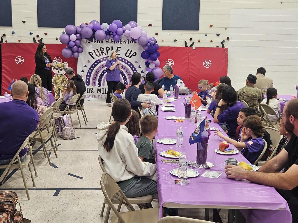 Tippin Elementary hosts military event for students and families