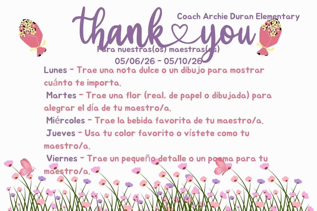 Teacher Appreciation Week 