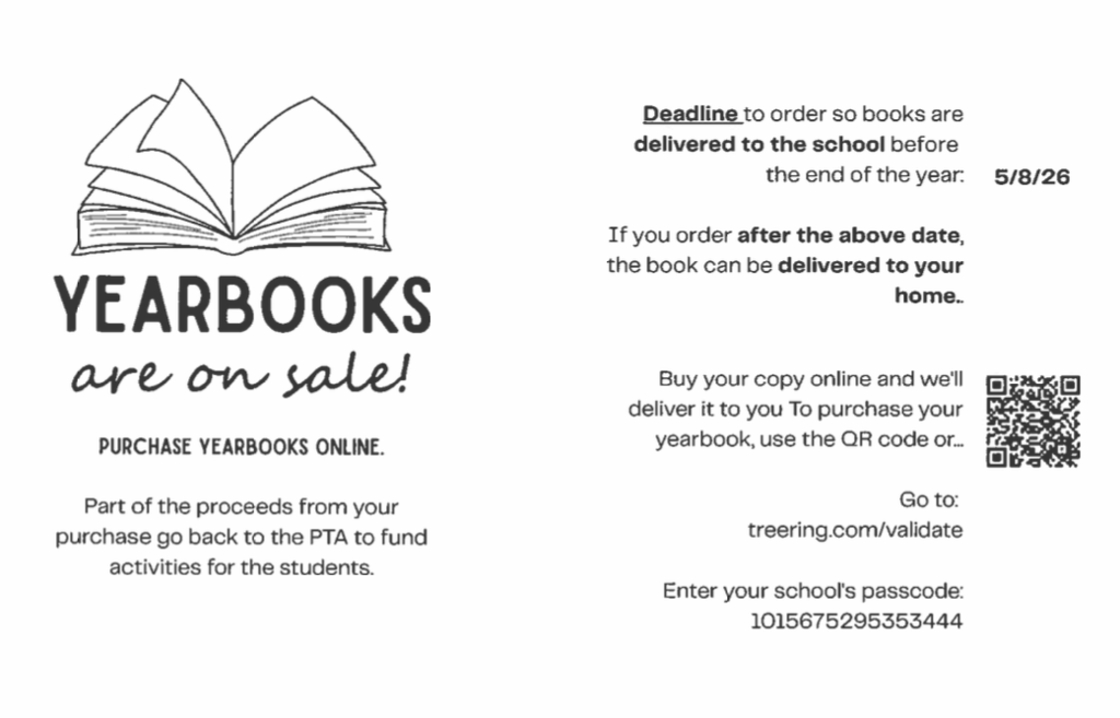 Yearbooks are on sale