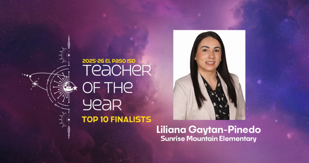 Lilian Gaytan-Pinedo Sunrise Mountain Elementary with photo of Liliana