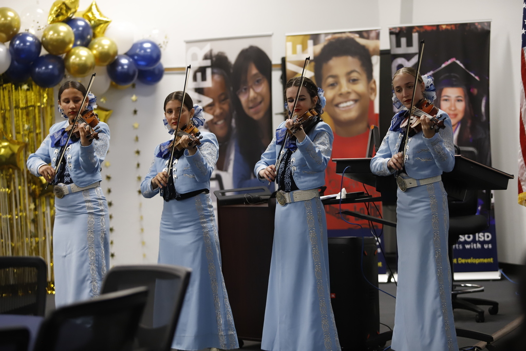 Chapin mariachi plays during Congressional Commendation Recognition Ceremony