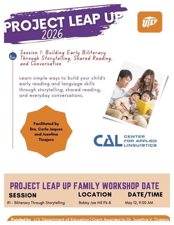 Project Lead Up hosted by UTEP, May 12, at 9 am Cafeteria