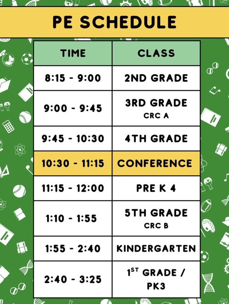 Pe Schedule