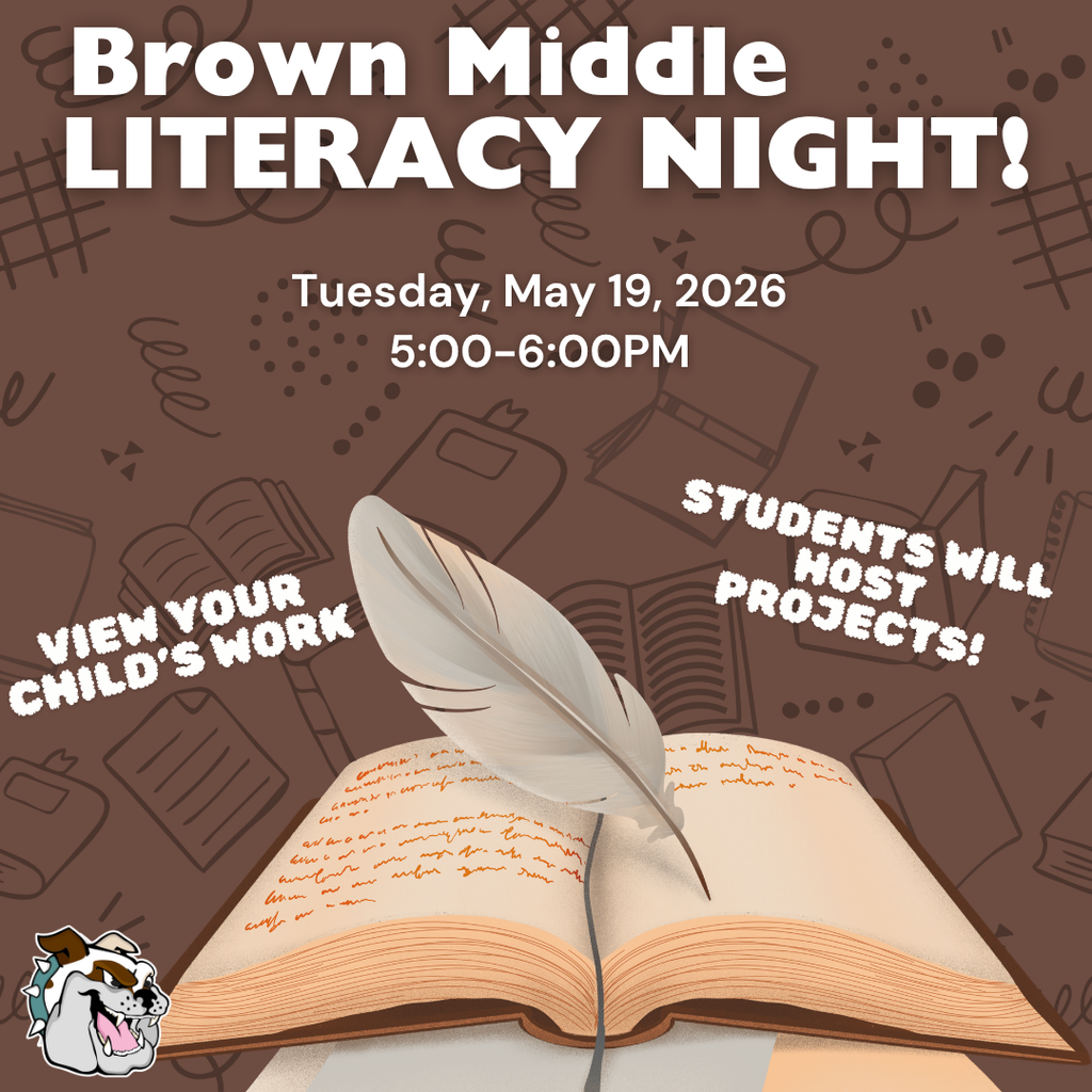 Literacy Night Tuesday, May 19th from 5-6 pm. 