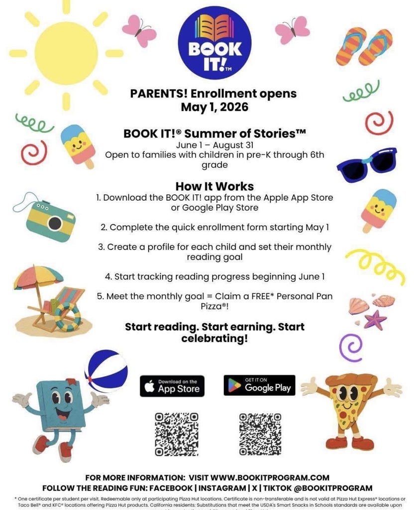 The BOOK IT! Summer of Stories™ enrollment has started