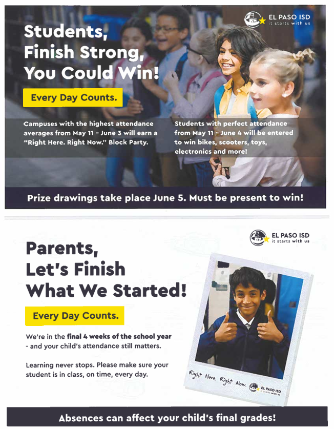 Attendance flyer