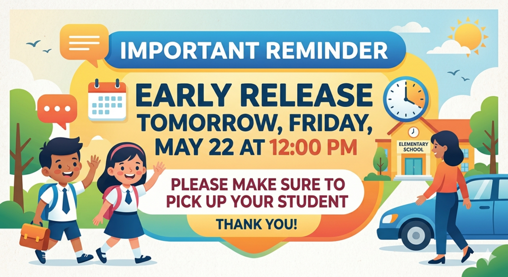 early release tomorrow
