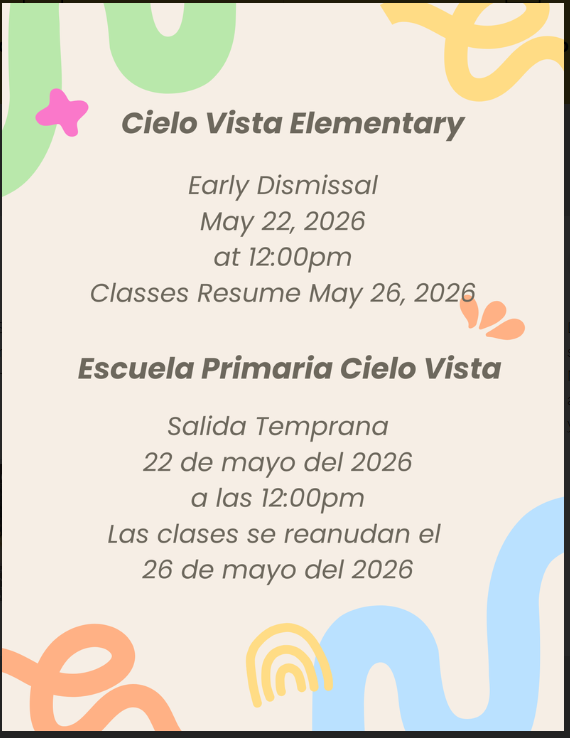 Early Release Friday May 22